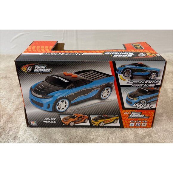 Road Rippers Wheelie Poppers Toy Car Green With Motorized Wheelie Sound Action - Picture 2 of 6